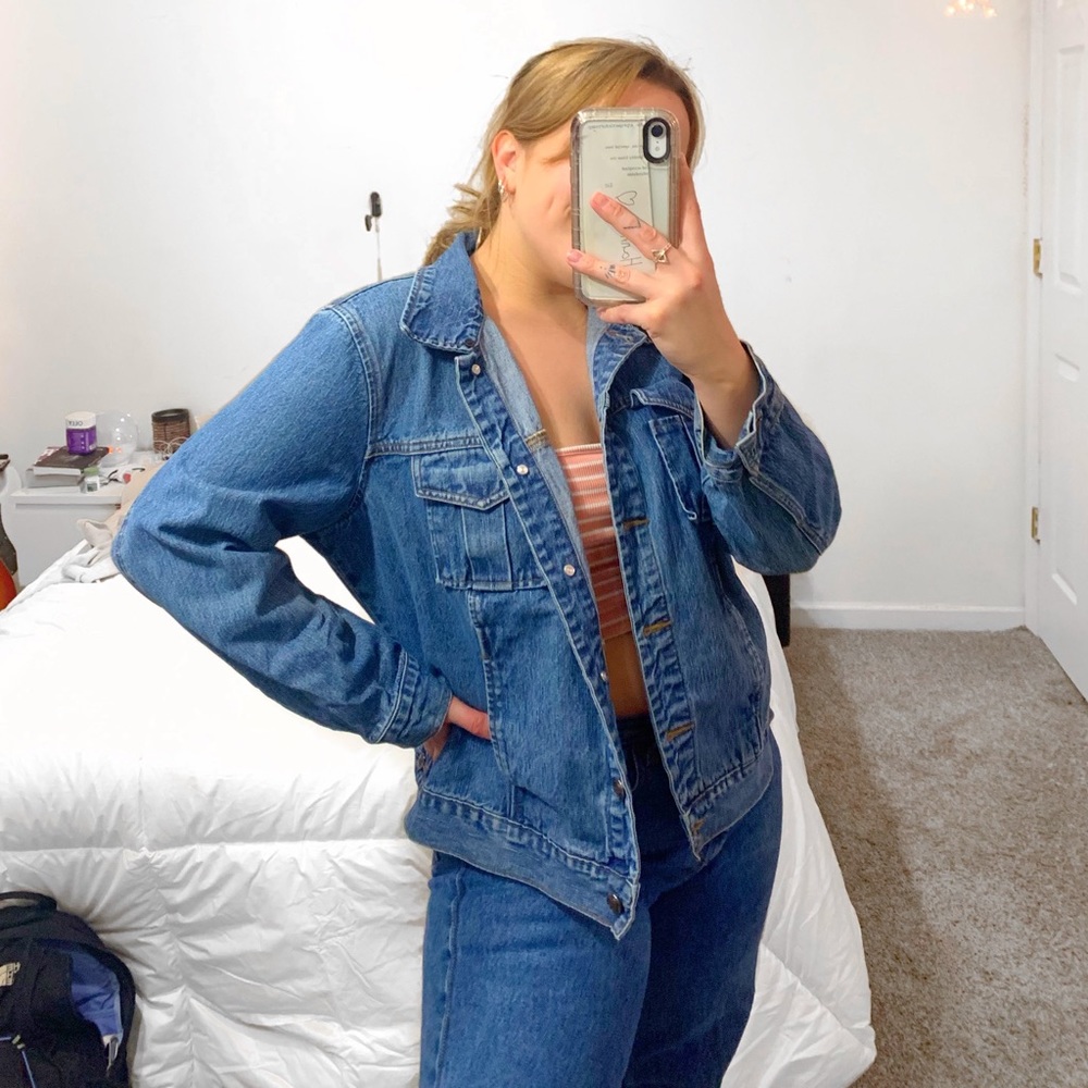 St. John’s Bay Blue Denim Pocket Jacket